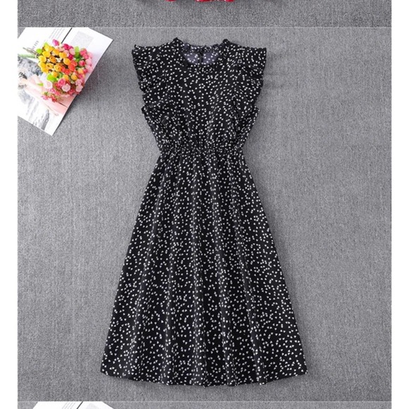 Black Polka Dot Vintage Style Dress - Picture 2 of 3